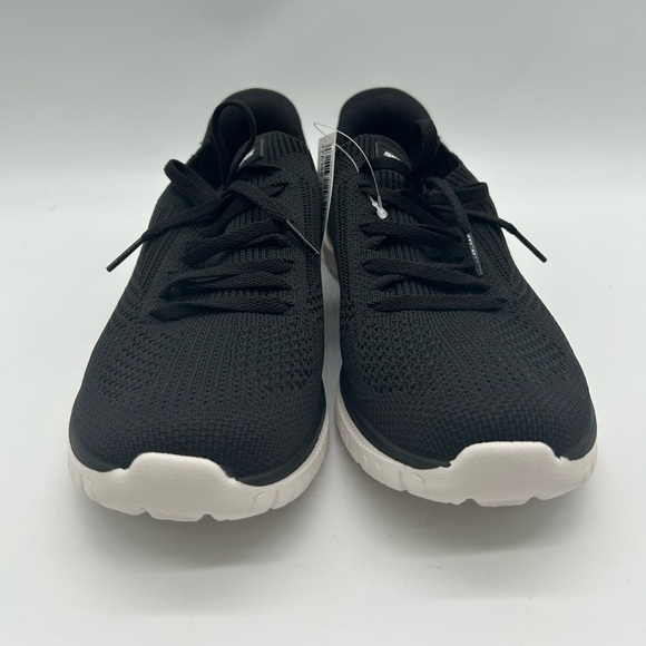 Skechers Swift Fit Sneakers Women’s 8.5 Black Hands-Free Slip-On Comfort NWT - Picture 4 of 11